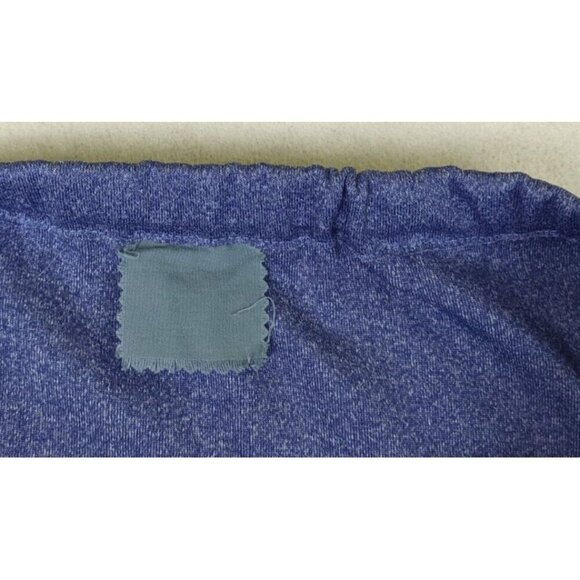 WOMEN'S BLUE ELASTIC WAIST PULL-ON A-LINE MIDI SKIRT - HANDMADE - SIZE L - Picture 4 of 8